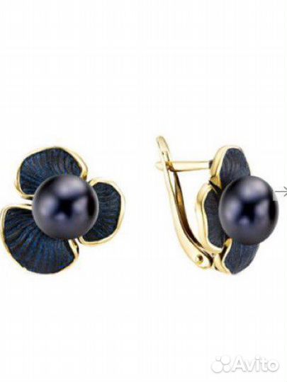 Серьги и кольцо серебро