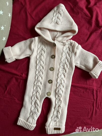 Вязаный комбинезон 56 62