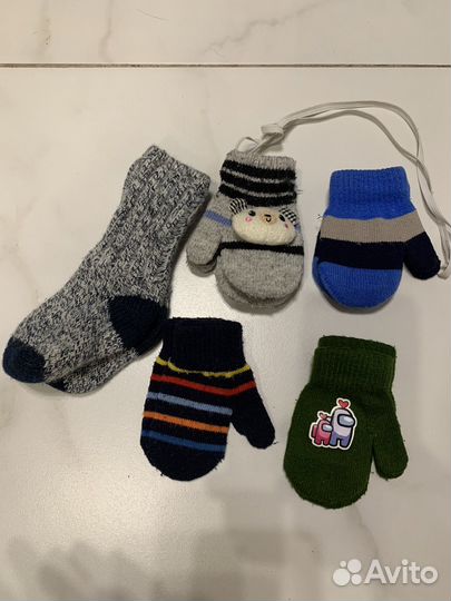 Варежки на 1 год