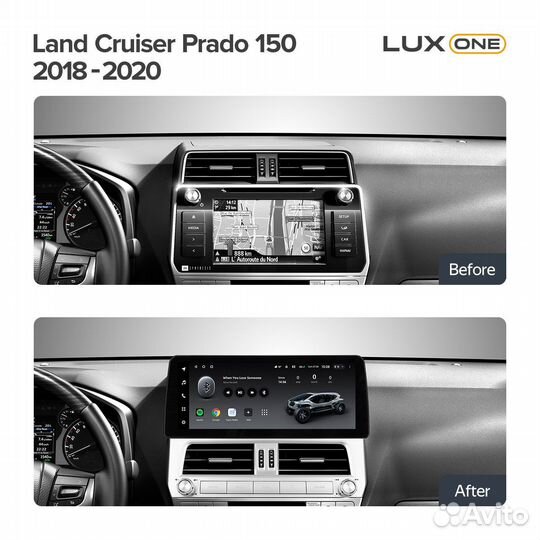 Магнитола Teyes Lux One Toyota Prado 2018-2021