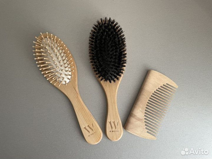 Набор расчесок из дерева W.brush Оригинал