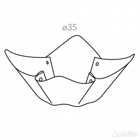 ADJ Фруктовница, D35 см., цвет: бордо/коньяк