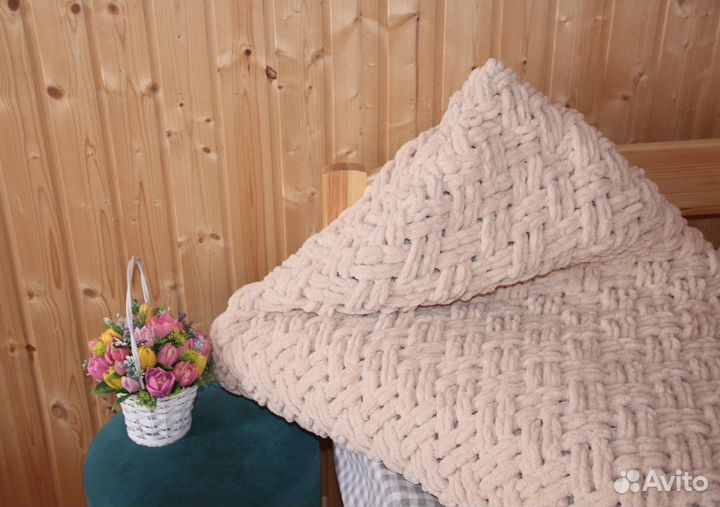 Плед - покрывало на большую кровать (ручнаяработа)