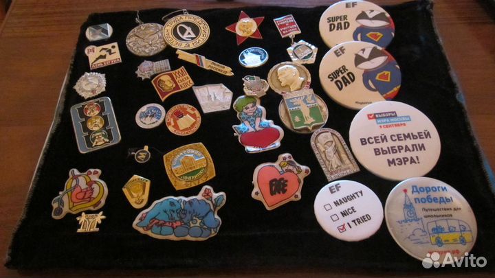 Значки-винтаж-СССР-ретро