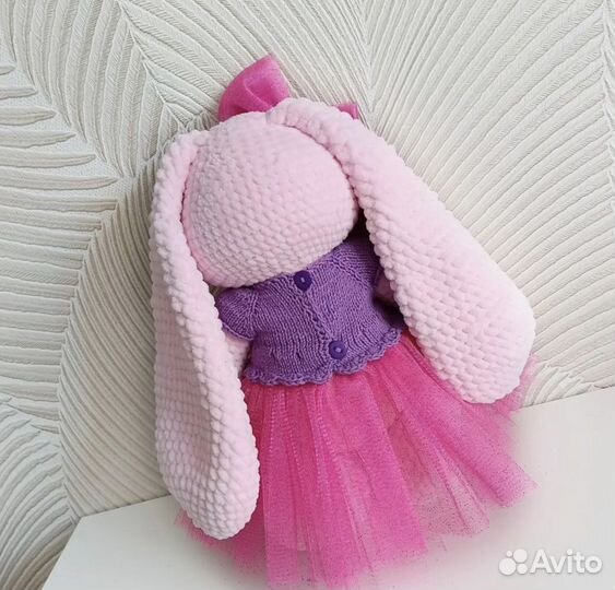 Заяц зайка игрушка ручная работа амигуруми