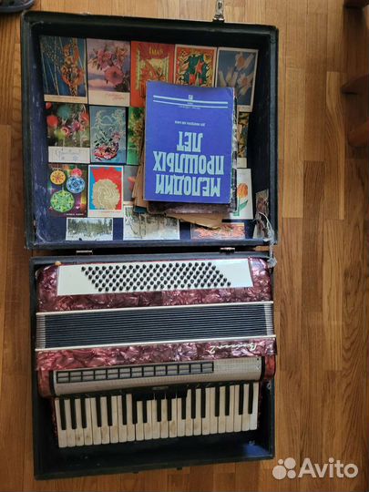 Советский Аккордеон Волга 2(баян), Кейс, песни