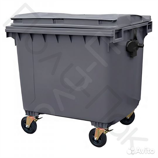 Мусорный евроконтейнер пластиковый 1100л R2332