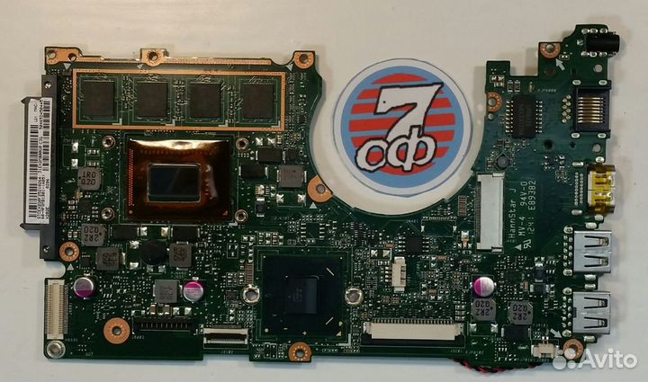 Материнская плата ноутбука Asus X202E i3-3217U 4 G