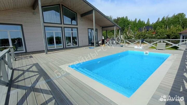 Бассейн 6х3х1,5 от производителя,ступени Угловые