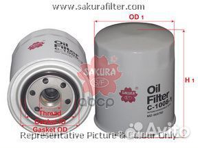 Фильтр масляный hyundai/mitsubishi C10081 Sakura