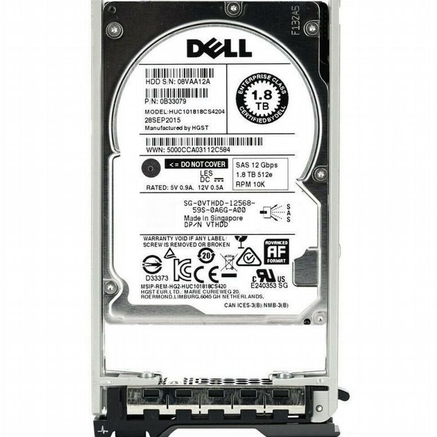 [0VTHDD] Жесткий Диск Dell Vthdd 1,8tb Sas 2,5" Hdd 0vthdd