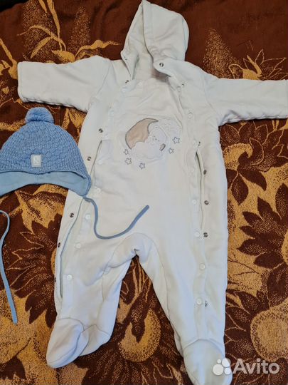 Шапка reima и комбинезон легкий в подарок до 6мес