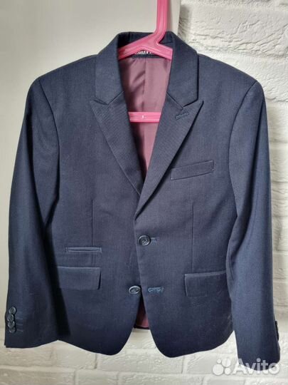 Школьный костюм для мальчика 134 синий