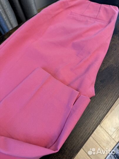 Розовые брюки zara размер s