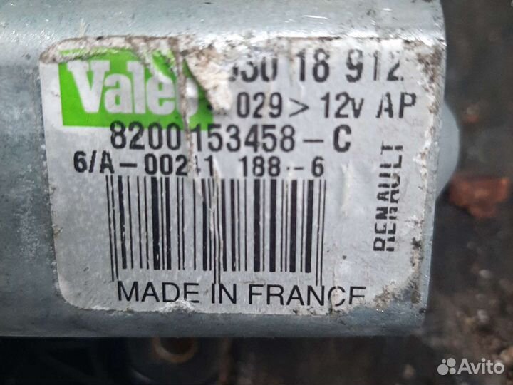 Моторчик заднего дворника Рено Сценик 2