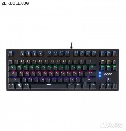 Клавиатура механическая Acer OKW126 Проводная Чёрн