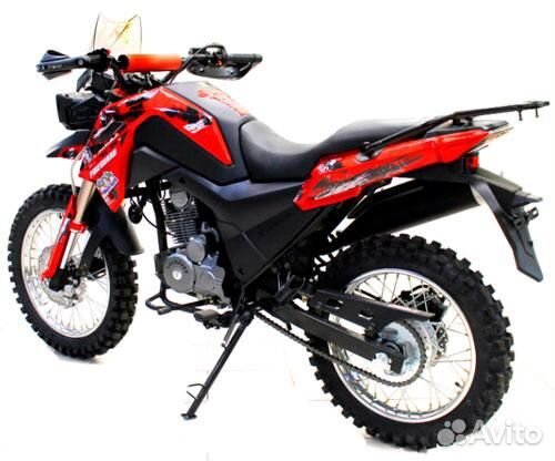 Мотоцикл Fireguard 200 Trail красный (мм)