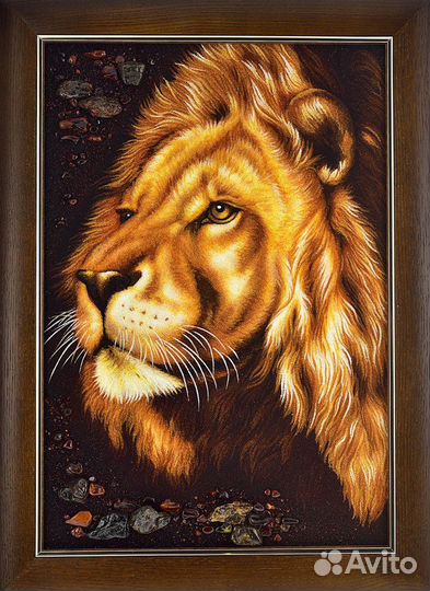 Картина из янтаря - Лев Array