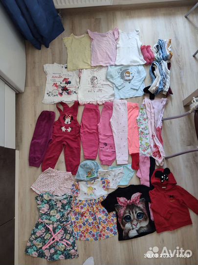 Одежда пакетом на девочку 80, 86, 92, 98, 110, 116