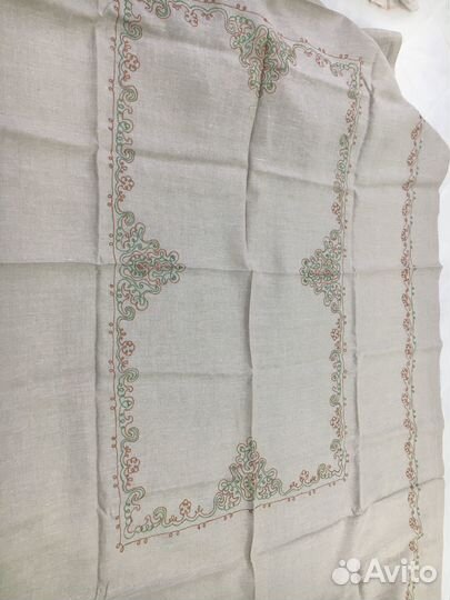 Скатерть лен с вышивкой