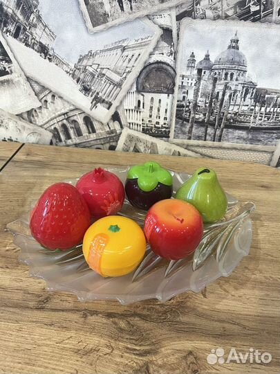 Набор Ваз для фруктов / конфет, стекло 4 шт