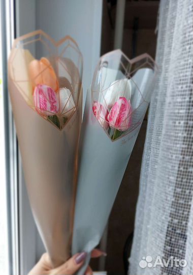 Букет из мыльных тюльпанов