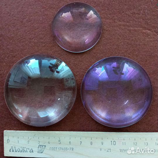 Линзы,увеличительные стекла СССР одним лотом