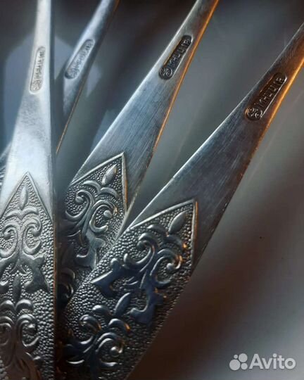 Ложки десертные, чайные мельхиор СССР