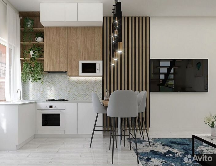 Кухни с подсветкой