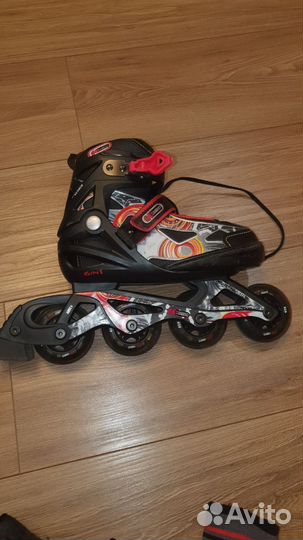 Роликовые коньки детские раздвижные 18-21 см