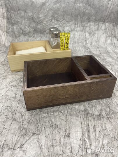 Салфетница деревянная органайзер