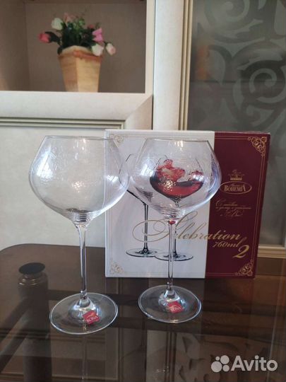 Фужеры бокалы Богемия