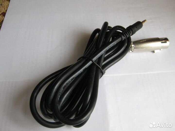 Кабель аудио XLR - jack 3,5