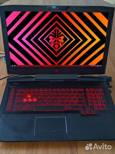 Супермощный игровой 17.3 HP Omen i7 8ядер/16g/1050