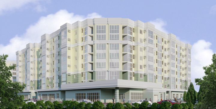 2-к. квартира, 66,6 м², 8/8 эт.