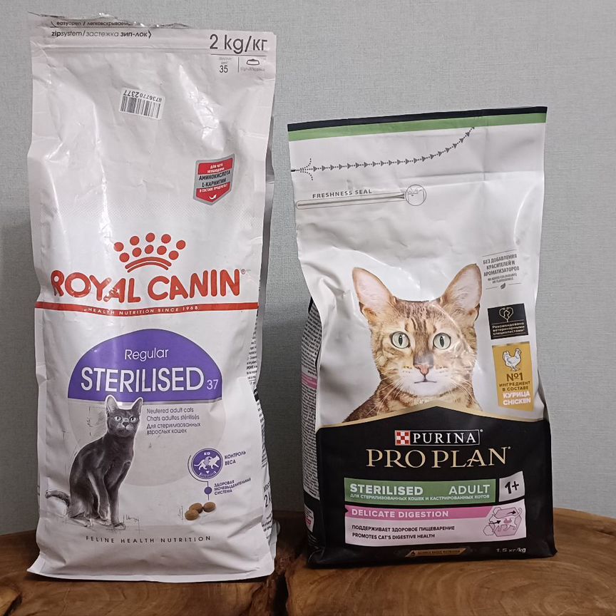 Сухой корм для кошек Royal canin / Proplan новый