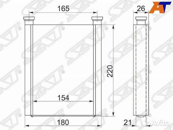 Радиатор отопителя салона toyota quantum