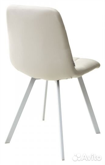 Стул chilli square белый/экокожа светло-бежевый