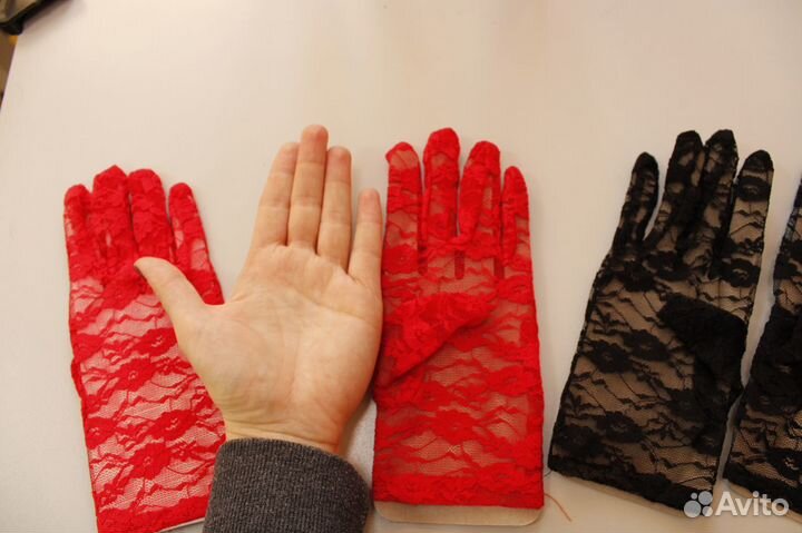 Перчатки ажурные