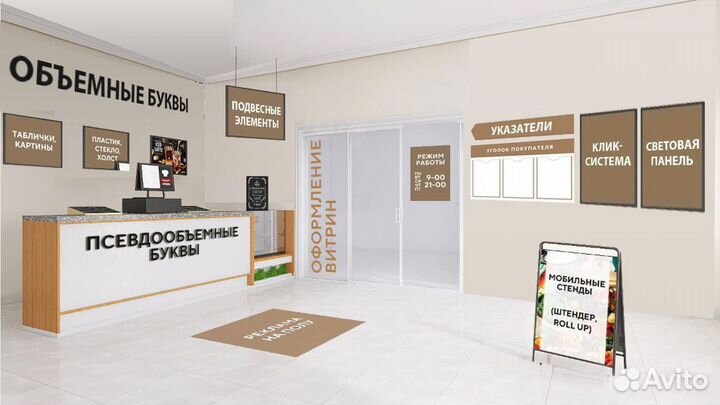 Наружная реклама/Внутренняя навигация