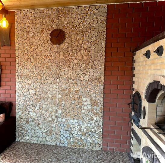 Панно из можжевельника