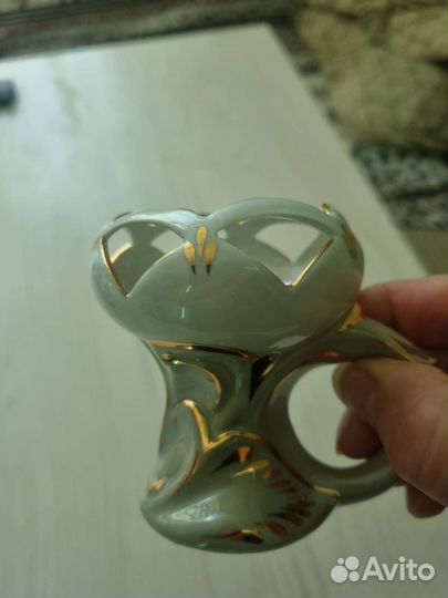 Подсвечник фарфор, авторская работа