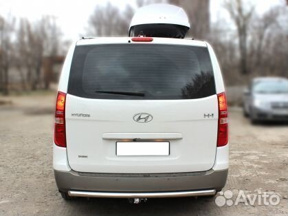 Защита заднего бампера Hyundai H-1, 2017-наст.вр