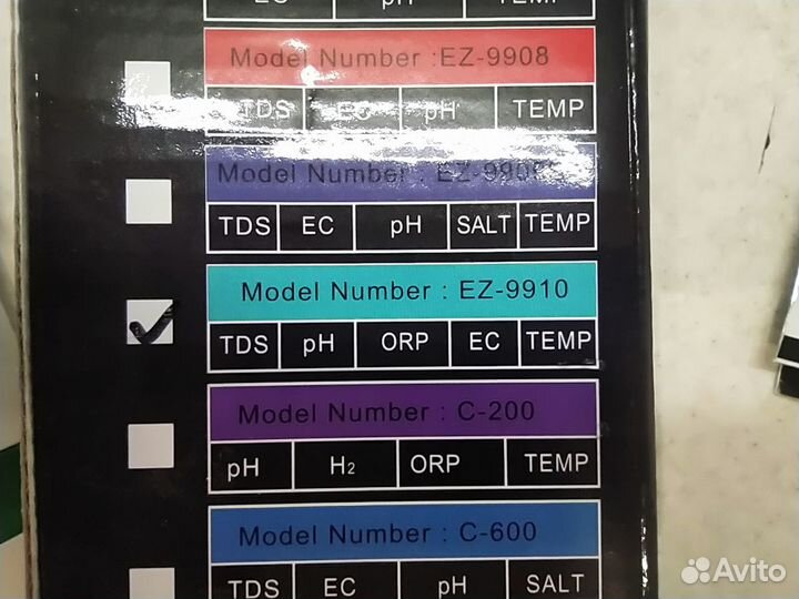 Измеритель 5 в 1 ORP(овп) /рн/TDS/EC/Temp метр