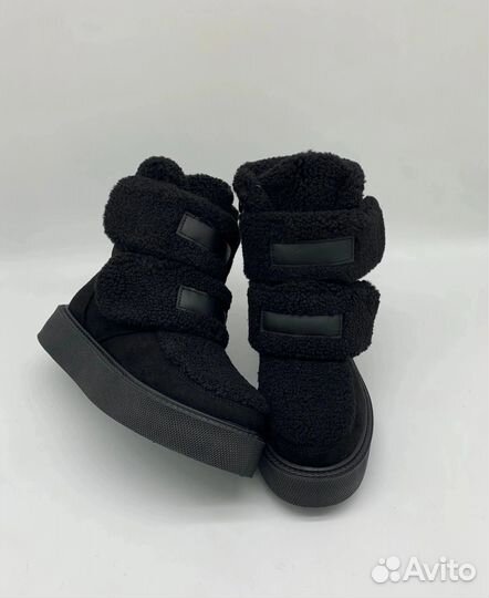 Дутики на липучках зимние женские