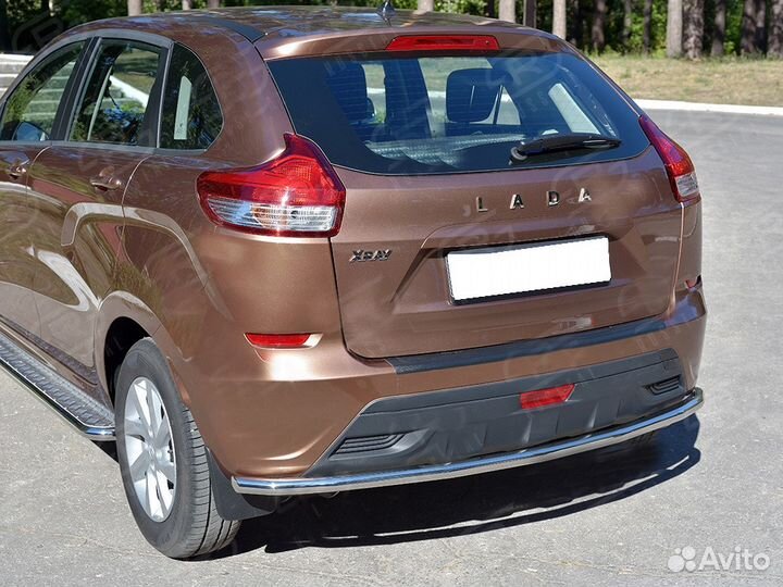 Защита заднего бампера для LADA Xray 2015