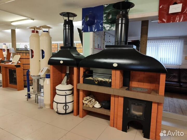 Барбекю комплекс сборный из кирпича/мангал/казан