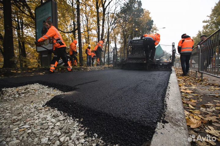 Асфальтирование дорог, благоустройство