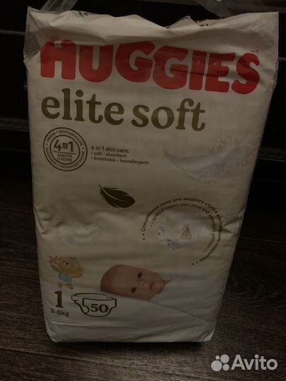 Подгузники huggies elite soft 1