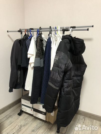 Вешалка напольная для одежды телескопическая